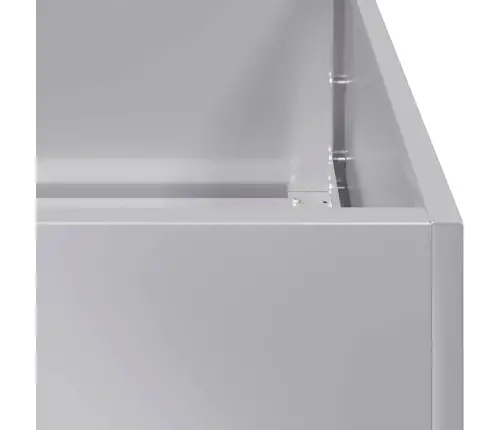 Puķu Kaste, 40X40X80 Cm, Cinkots Tērauds Vidaxl