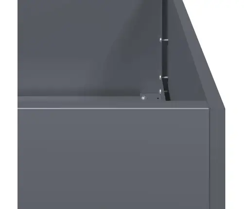 Lovelis, Antracito, 80X40X80cm Šaltai Valcuotas Plienas