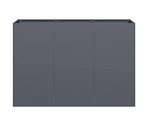 Puķu Kaste, Pelēka, 120X40X80 Cm, Auksti Velmēts Tērauds Vidaxl