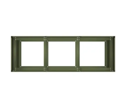 Taimekast, Oliiviroheline, 120X40X80 cm Külmvalts Teras