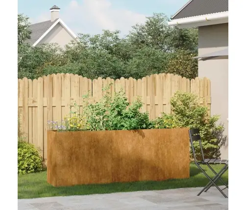 Puķu Kaste, Rūsas, 200X40X80 Cm, Izturīgs Tērauds Vidaxl