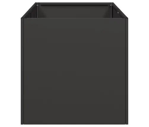 Puķu Kaste, Melna, 40X80X40 Cm, Auksti Velmēts Tērauds Vidaxl