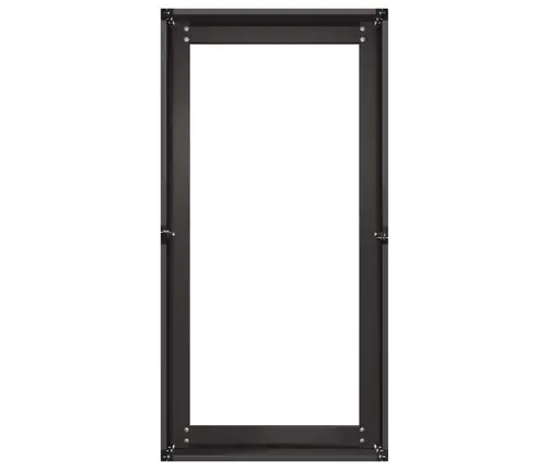 Puķu Kaste, Melna, 40X80X40 Cm, Auksti Velmēts Tērauds Vidaxl