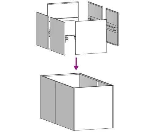 Lovelis, 40X80X40cm Galvanizuotas Plienas