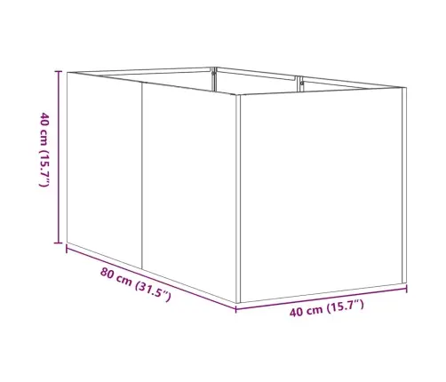 Lovelis, 40X80X40cm Galvanizuotas Plienas