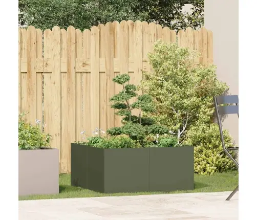 Taimekast, Oliiviroheline, 80X80X40 cm Külmvalts Teras