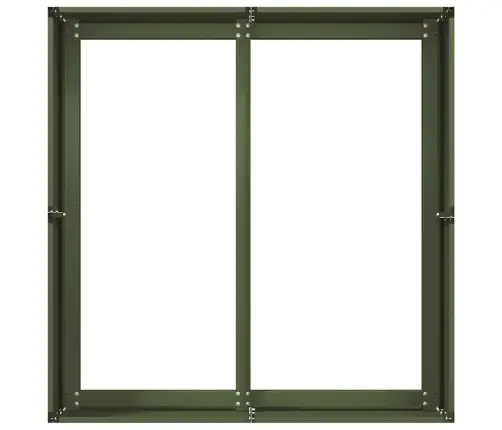 Taimekast, Oliiviroheline, 80X80X40 cm Külmvalts Teras