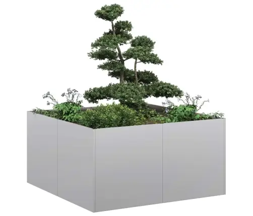 Puķu Kaste, 80X80X40 Cm, Cinkots Tērauds Vidaxl