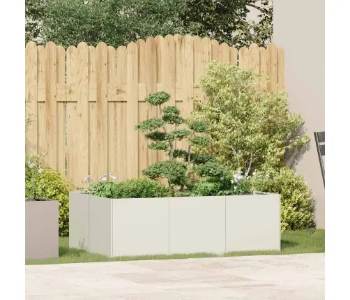 Puķu Kaste, Balta, 120X80X40 Cm, Tērauds Vidaxl