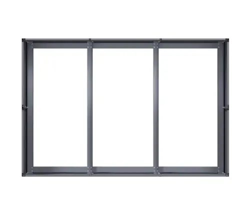 Puķu Kaste, Pelēka, 120X80X40 Cm, Tērauds Vidaxl