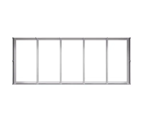 Puķu Kaste, 200X80X40 Cm, Cinkots Tērauds Vidaxl