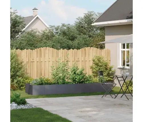 Puķu Kaste, Pelēka, 280X80X40 Cm, Tērauds Vidaxl