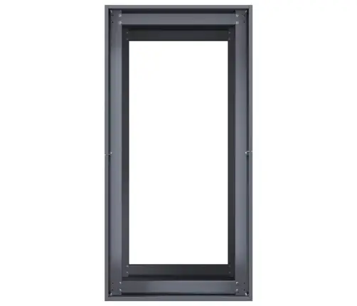 Puķu Kaste, Pelēka, 40X80X80 Cm, Tērauds Vidaxl