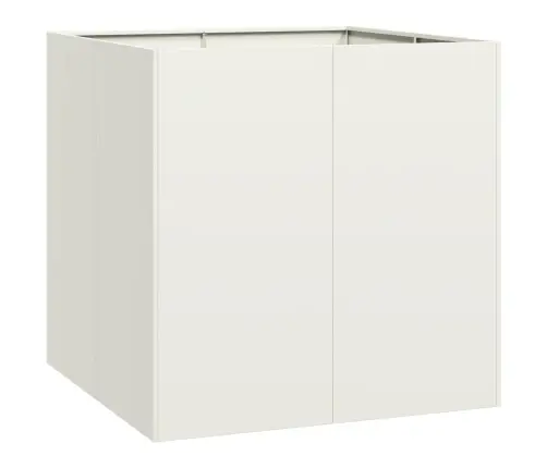 Puķu Kaste, Balta, 80X80X80 Cm, Tērauds Vidaxl