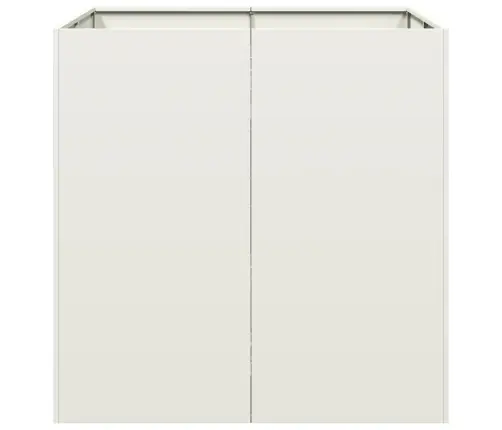 Puķu Kaste, Balta, 80X80X80 Cm, Tērauds Vidaxl