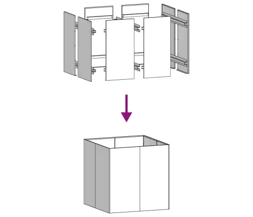 Puķu Kaste, Olīvzaļa, 80X80X80 Cm, Tērauds Vidaxl