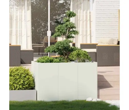 Puķu Kaste, Balta, 120X80X80 Cm, Tērauds Vidaxl