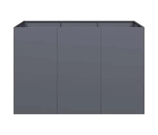 Puķu Kaste, Pelēka, 120X80X80 Cm, Tērauds Vidaxl