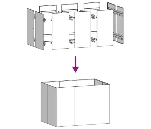 Puķu Kaste, 120X80X80 Cm, Nerūsējošs Tērauds Vidaxl