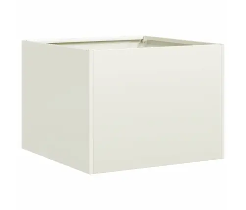 Puķu Kaste, Balta, 40X40X30 Cm, Tērauds Vidaxl