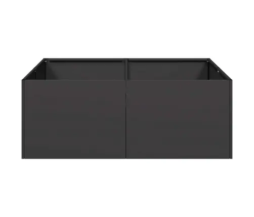 Puķu Kaste, Melna, 80X80X30 Cm, Tērauds Vidaxl