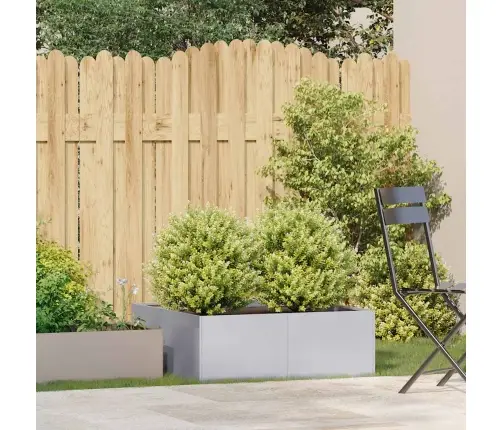 Puķu Kaste, 80X80X30 Cm, Cinkots Tērauds Vidaxl