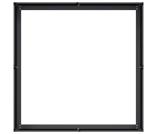 Puķu Kaste, Melna, 100X100X30 Cm, Tērauds Vidaxl