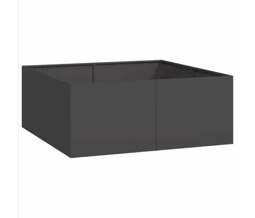 Puķu Kaste, Melna, 100X100X40 Cm, Tērauds Vidaxl