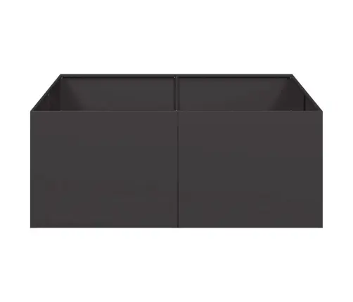 Puķu Kaste, Melna, 100X100X40 Cm, Tērauds Vidaxl