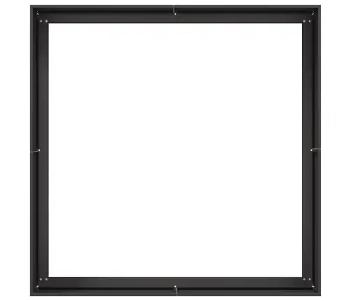 Puķu Kaste, Melna, 100X100X40 Cm, Tērauds Vidaxl