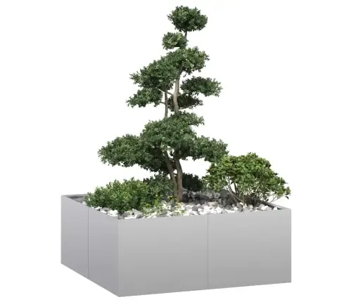 Puķu Kaste, 100X100X40 Cm, Cinkots Tērauds Vidaxl