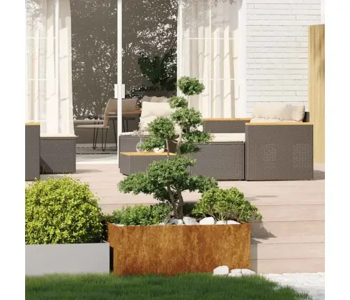 Taimekast, Rooste, 100X100X40 cm Ilmastikukindel Teras