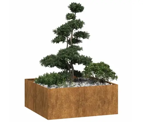 Taimekast, Rooste, 100X100X40 cm Ilmastikukindel Teras