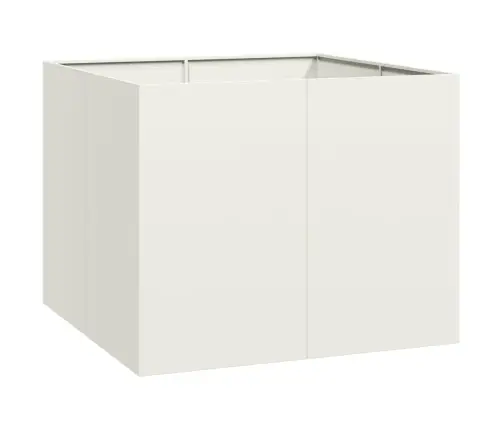 Puķu Kaste, Balta, 100X100X80 Cm, Tērauds Vidaxl