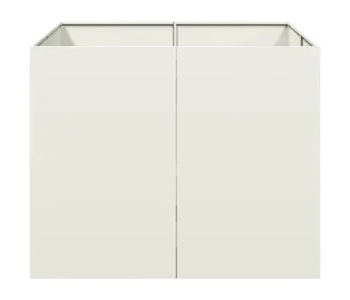 Puķu Kaste, Balta, 100X100X80 Cm, Tērauds Vidaxl