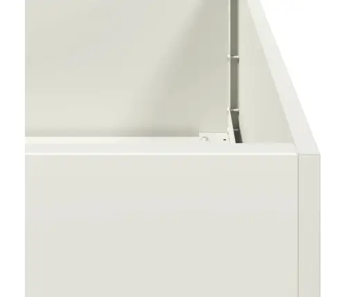 Puķu Kaste, Balta, 100X100X80 Cm, Tērauds Vidaxl