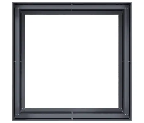 Puķu Kaste, Pelēka, 100X100X80 Cm, Tērauds Vidaxl