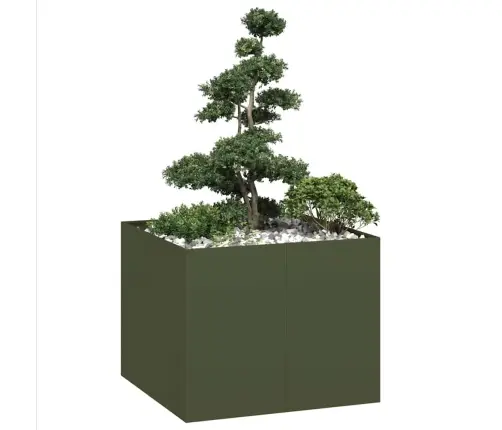 Aia Taimekast, Oliiviroheline, 100X100X80 cm Teras
