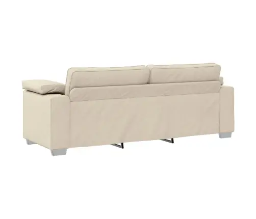 Dīvāns 3 Pcs Bēša Lins Vidaxl
