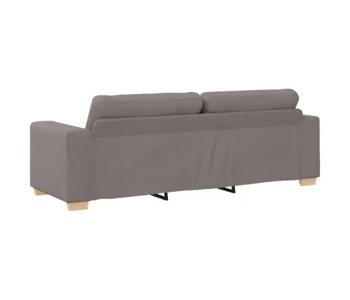 3 Daļu Dīvānu Komplekts Ar Spilveniem, Pelēkā Un Brūnā Krāsā Vidaxl