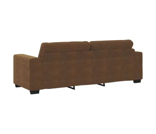 Dīvāns 3 Pcs Tumši Pelēks Lina Maisījuma Audums Vidaxl