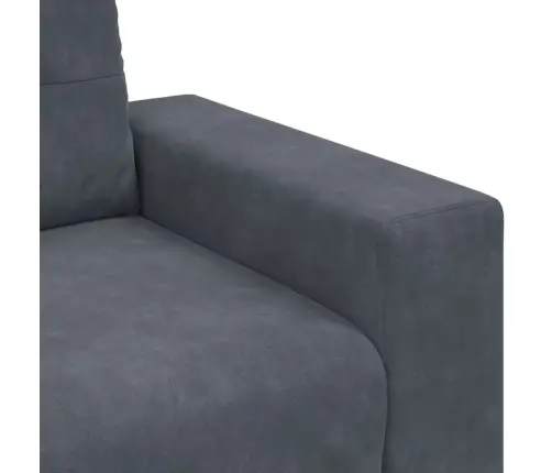 Sofos Komplektas 3 Pcs Pilka Aksomas