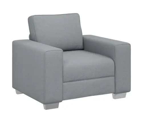 Dīvānu Komplekts 3 Pcs Pelēka 219 X 77 X 82 Cm Audums Vidaxl