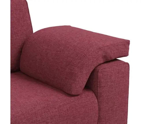 Dīvānu Komplekts 3 Pcs Vīna Sarkans 219 X 77 X 82 Cm Audums Vidaxl