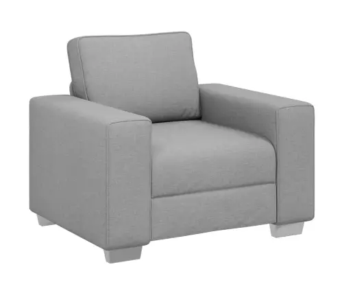 Dīvānu Komplekts 3 Pcs Pelēka 219 X 77 X 82 Cm Audums Vidaxl