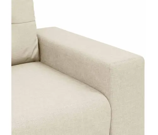 Dīvāns 2 Pcs Bēša Lina Maisījuma Audums Vidaxl