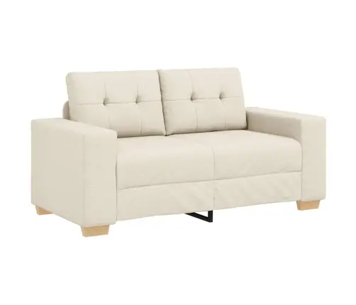 Dīvāns 2 Pcs Bēša Lina Maisījuma Audums Vidaxl