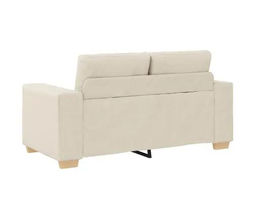 Dīvāns 2 Pcs Bēša Lina Maisījuma Audums Vidaxl