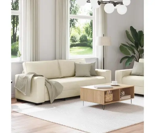 Diivan 2 Pcs Beež Lina-Segu Kangas