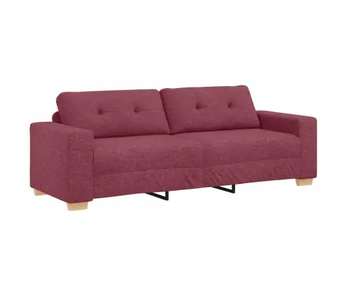 Sofos Komplektas 2 Pcs Vyno Raudona Audinys